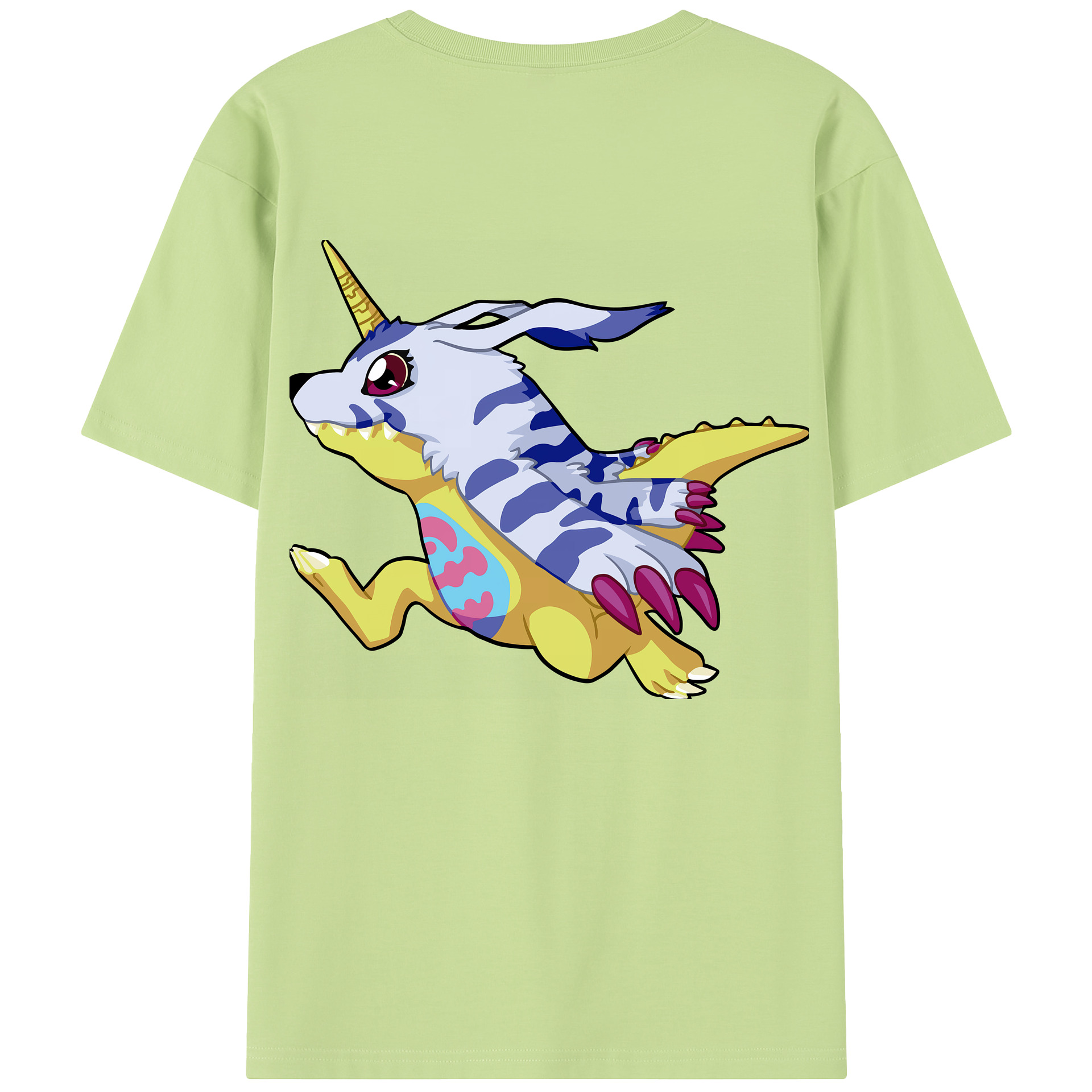 （画像用） Digimon デジタルモンスター/デジモン 綿100％半袖Tシャツ（背面プリント）